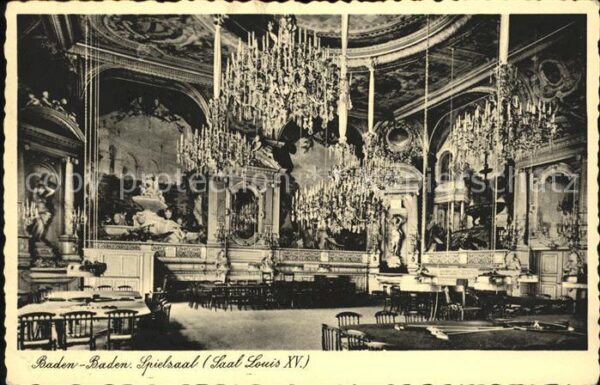 Spielbank Casino Baden-Baden Spielsaal Saal Louis XV.