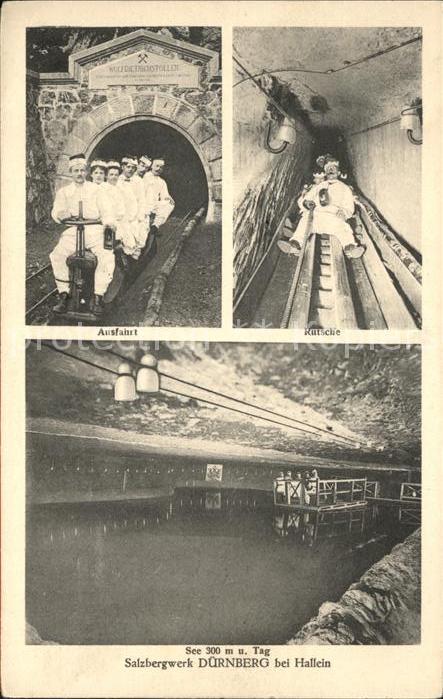 Salzbergwerk Dürrnberg Hallein Rutsche Bergbahn