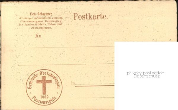 Passionsspiele Oberammergau Abendmahl Nr. 6 Leo Schweyer-Verlag – Bild 2