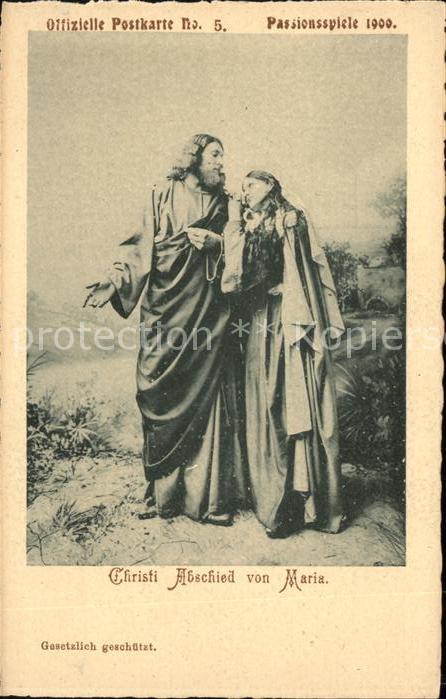 Passionsspiele Oberammergau Christi Abschied von Maria Nr. 5 Leo Sc