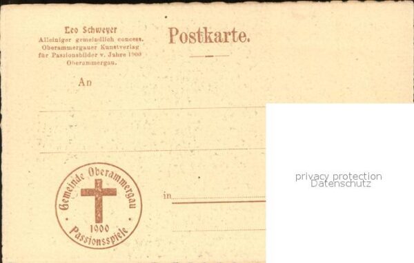 Passionsspiele Oberammergau Christi Abschied von Maria Nr. 5 Leo Sc – Bild 2
