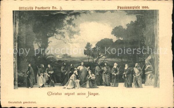 Passionsspiele Oberammergau Christus segnet seine Jünger Nr. 3 Leo