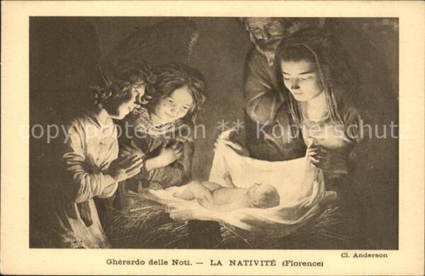 Religion Christkind La Nativite Gherardo delle N