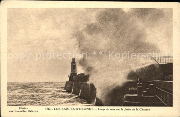 Leuchtturm Lighthouse Sables-d_Olonne Jetee de la Chaume