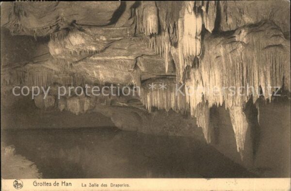 Hoehlen Caves Grottes Grottes de Han Salle des Draperies