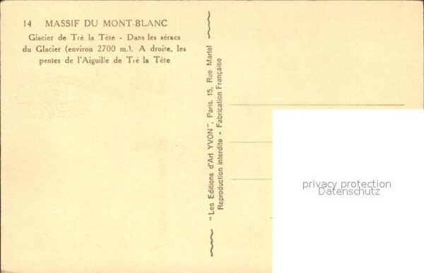Gletscher Tre la Tete Mont-Blanc – Bild 2