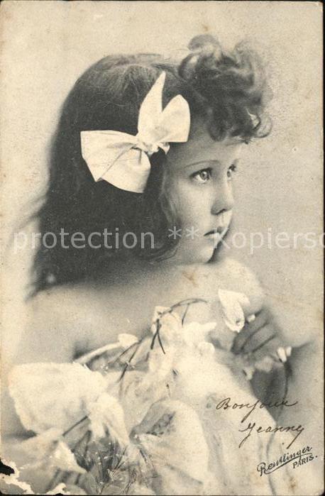 Foto Reutlinger Paris Kind Mächen Schleife