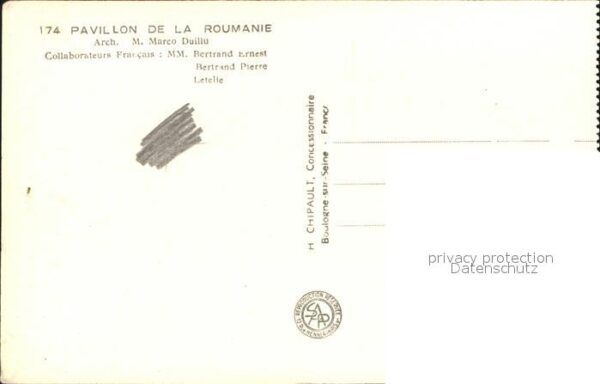 Exposition Internationale Paris 1937 Pavillon de la Roumanie – Bild 2
