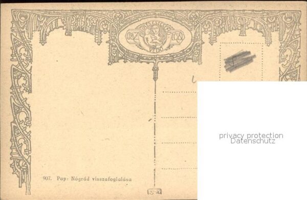 Kuenstlerkarte Pap Nograd visszafoglalasa Nr. 907 – Bild 2