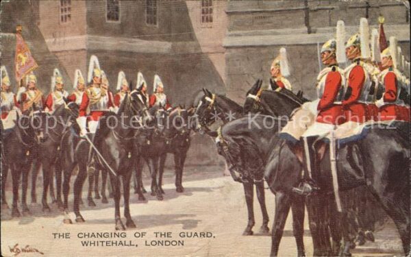Leibgarde Wache Horse Guards Changing Guard Whitehall L