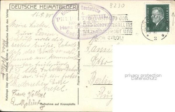 Foto Huber H. Nr. 1634 Predigtstuhlbahn Bergstation Hotel – Bild 2