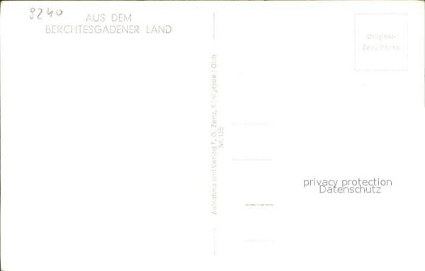 Foto Zeitz F.G. Nr. 135 Berchtesgaden Watzmann Schönfeldspi – Bild 2