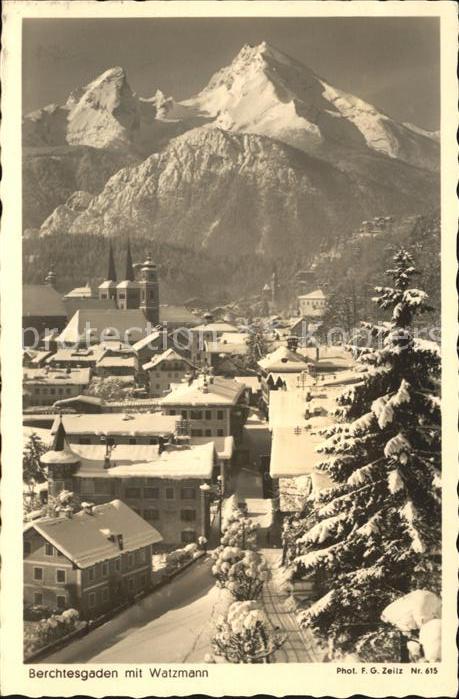 Foto Zeitz F.G. Nr. 615 Berchtesgaden Watzmann