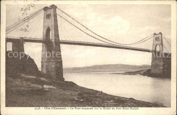 Bruecken Bauwerke Cote d_Emeraude Pont suspendu Rance Por