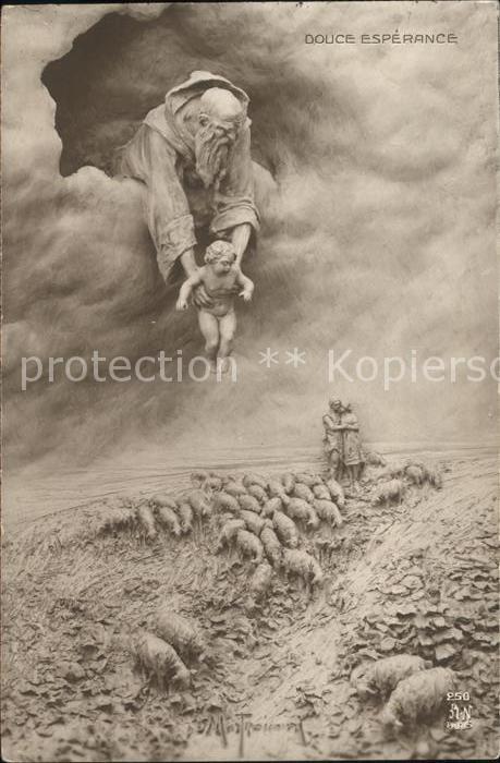 Foto AN Paris (Noyer) Nr. 250 Douce Esperance Baby Schafe