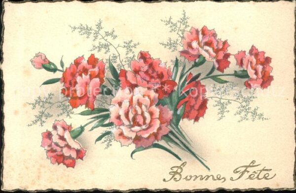 Blumen Nelken Bonne Fete