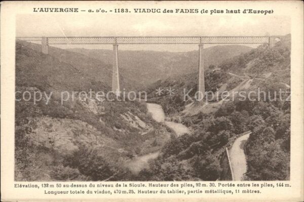 Viadukte Viaduc Auvergne Viaduc des Fades