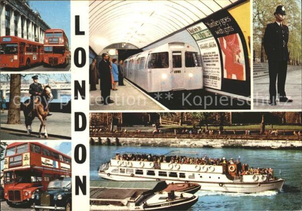 U-Bahn Subway Underground Bus Schiff Polizist London