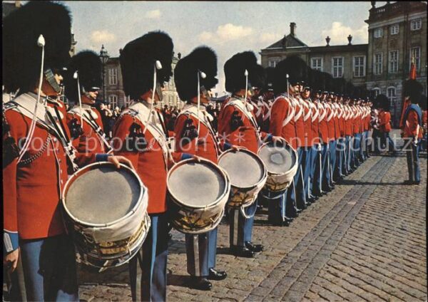 Leibgarde Wache Royal Guard Amalienborg Palace Copenhag