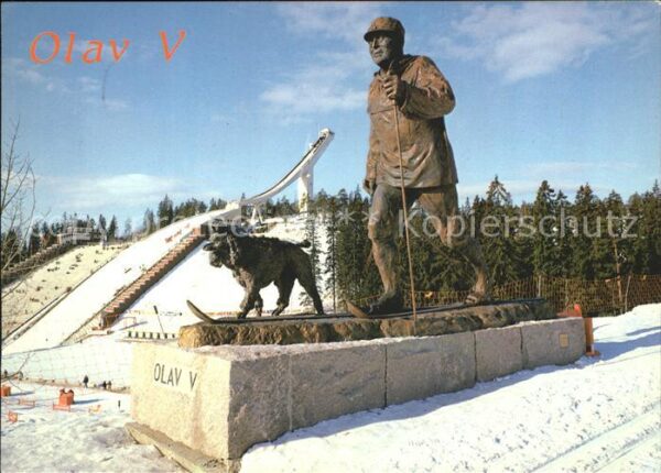 Ski-Flugschanze Kong Olav V Denkmal Holmenkollen Oslo N