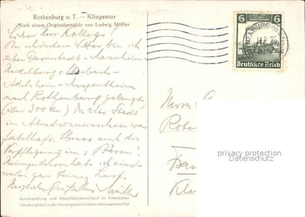 Moessler L. Rothenburg o. T. Klingentor – Bild 2