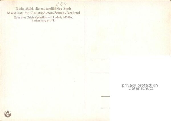 Moessler L. Dinkelsbühl Marktplatz Hotel Rose – Bild 2