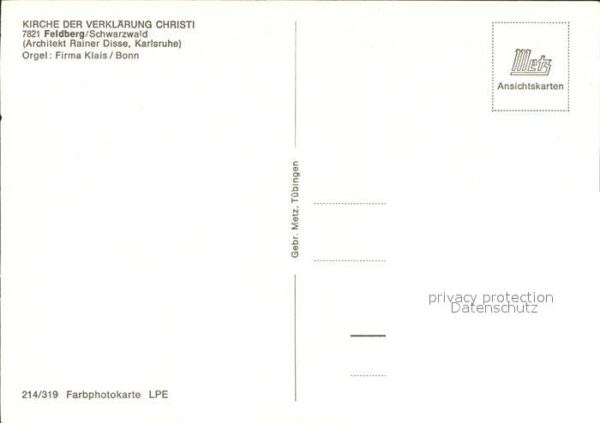 Kirchenorgel Feldberg Kirche der Verklärung Christi – Bild 2