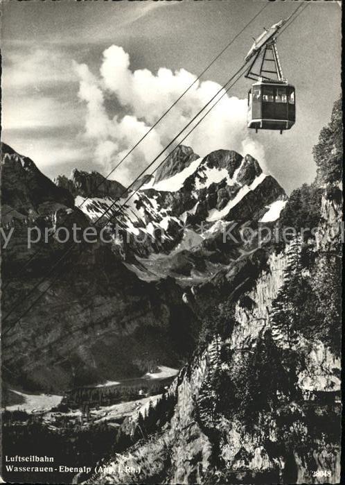 Seilbahn Wasserauen-Ebenalp Seealpsee-Meglisalp