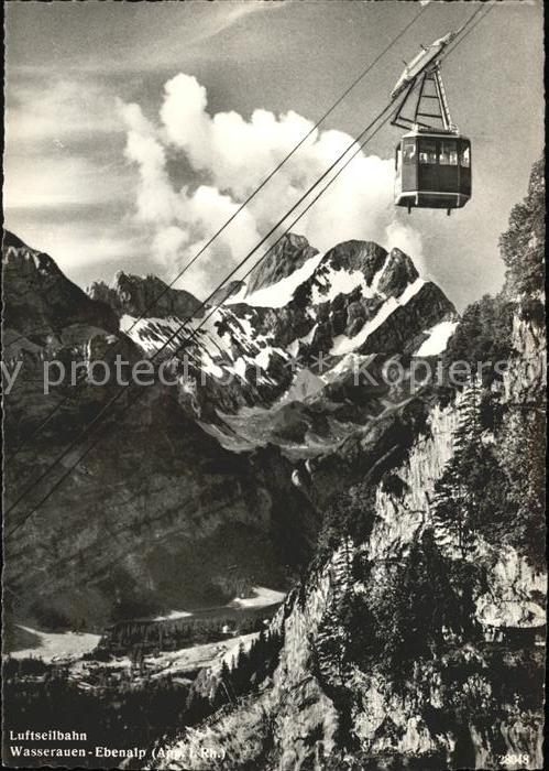 Seilbahn Wasserauen-Ebenalp Fählentürme Altmann