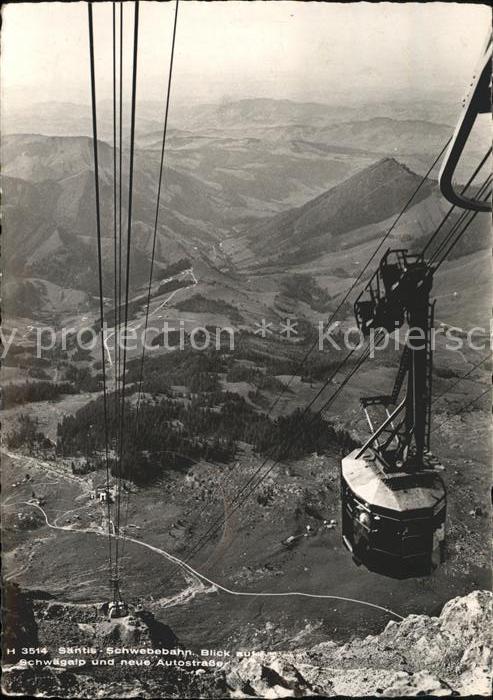 Seilbahn Säntis Schwägalp Autostrasse