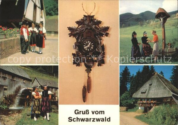 Uhren Kuckucksuhr Schwarzwald Trachten