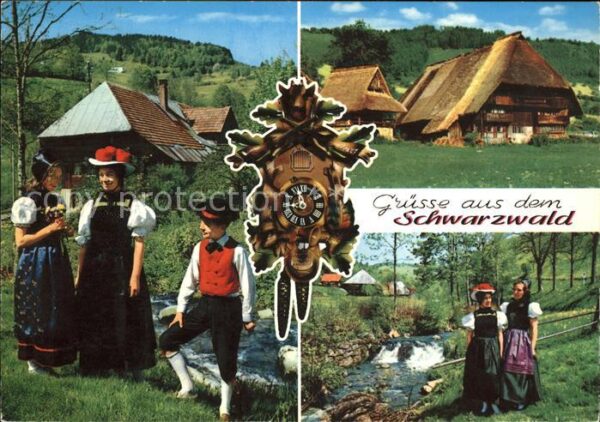 Uhren Kuckucksuhr Schwarzwald Trachten Schwar