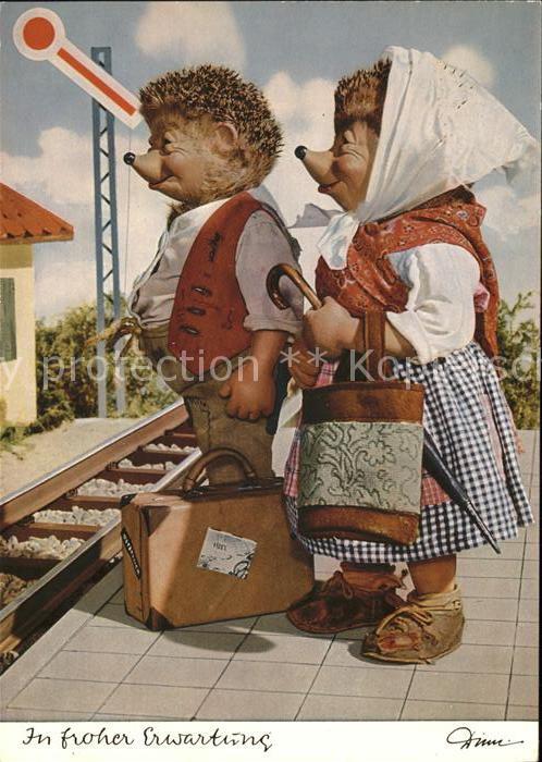Mecki Nr. 301 Reise Koffer Tasche Bahnhof Gleis