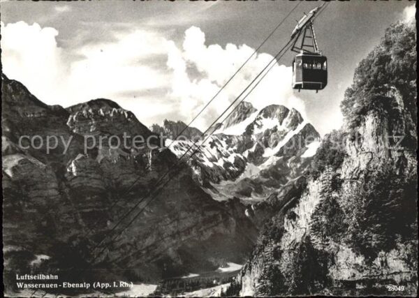 Seilbahn Wasserauen-Ebenalp Marwies Fählentürme