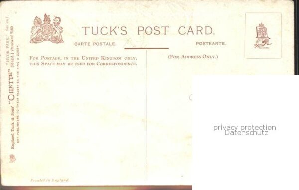 Verlag Tucks Oilette Nr. 7180 Bridge Serpentine Hyde Park – Bild 2