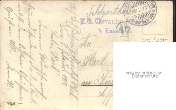 Rosen Veilchen Gruss Vogesen Stempel K.2. Che – Bild 2