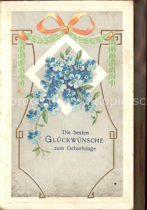 Geburtstag Glückwunsch Vergissmeinnicht