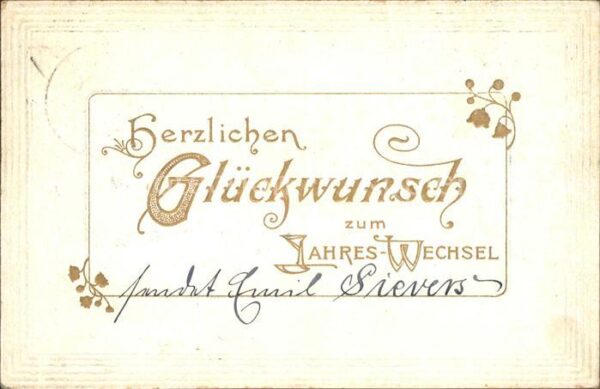 Neujahr Glückwunsch