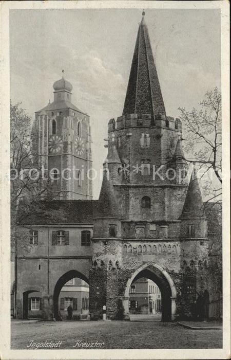Ingolstadt Donau Kreuztor Kirchturm