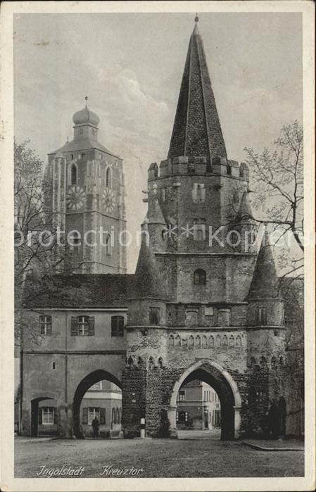 Ingolstadt Donau Kreuztor Kirchturm
