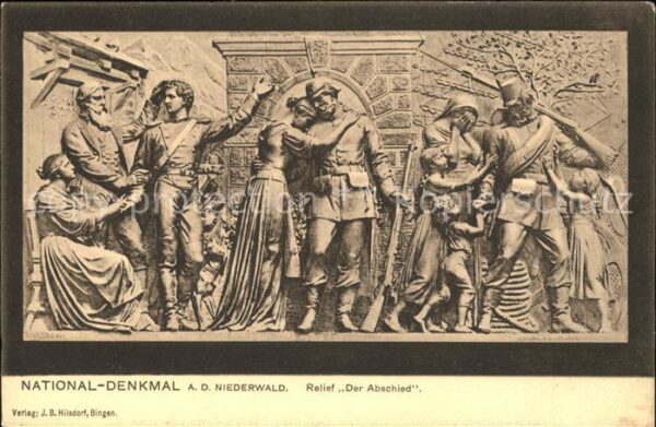Ruedesheim Rhein Nationaldenkmal Niederwald Relief Der A