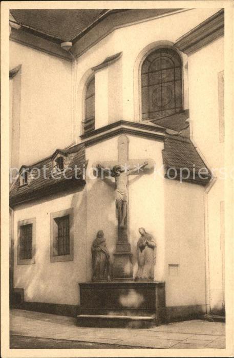 Bonn Rhein Kruzifix bei der Kreuzbergkapelle Handp