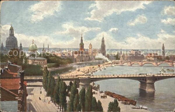 Dresden Carola und Friedrich August Br?cke Alts