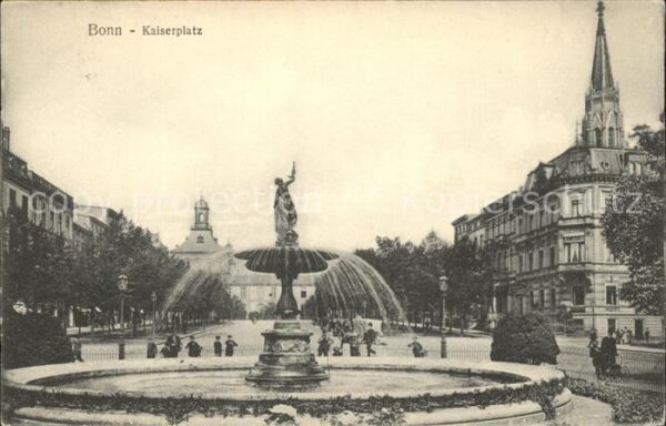 Bonn Rhein Kaiserplatz Springbrunnen