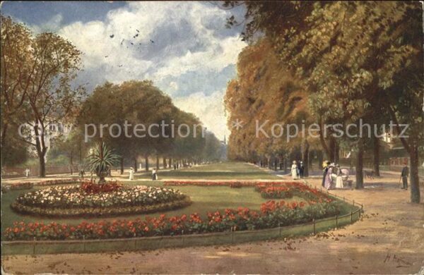 Bonn Rhein Poppelsdorfer Allee Künstlerkarte