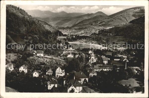 Hornberg Schwarzwald Panorama Luftkurort mit Gutachtal