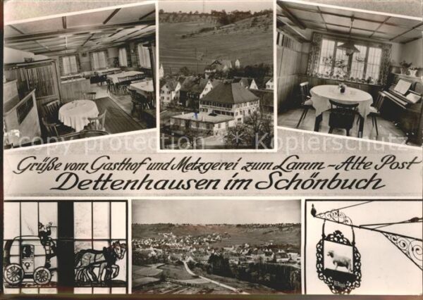 Dettenhausen Wuerttemberg Gasthof Metzgerei zum Lamm Alte Post Po