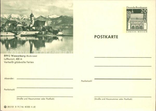 Wasserburg Bodensee Kirche Luftkurort Alpenpanorama