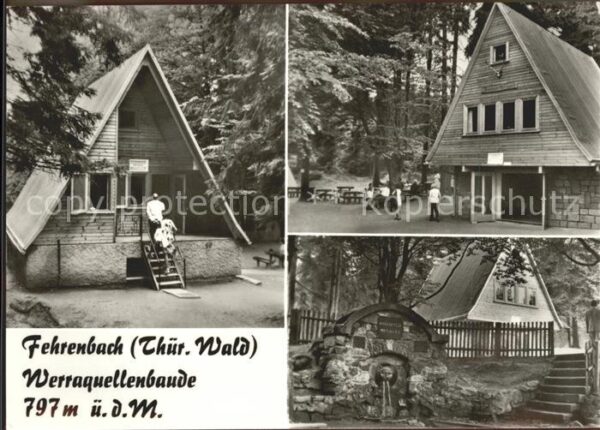 Fehrenbach Thueringer Wald Werraquellenbaude Brunnen