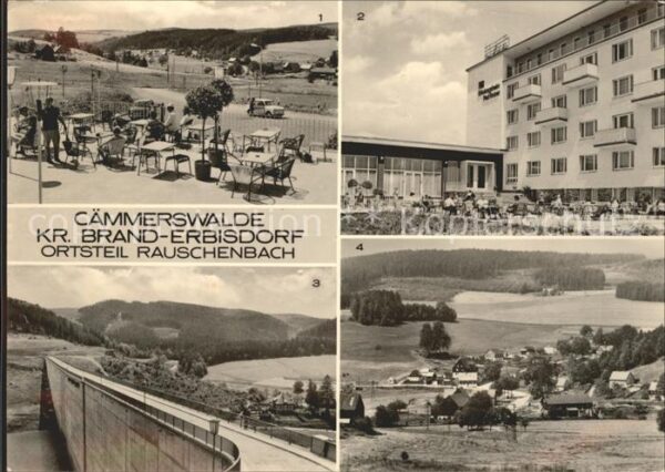 Rauschenbach Neuhausen FDGB Erholungsheim Terrasse Sperrmauer
